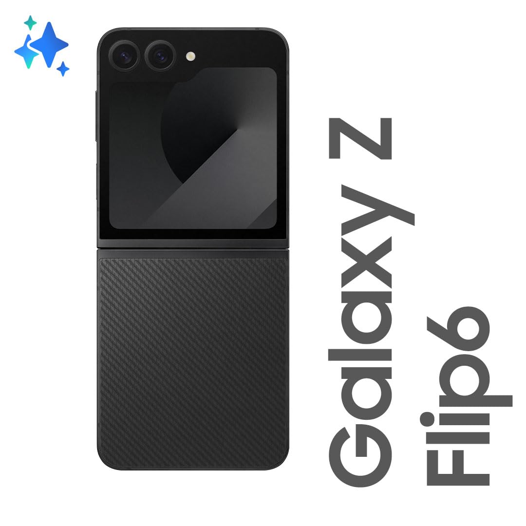 国内版 Samsung Galaxy Z Flip 6 SIMフリー ブラック Samsung Celular Galaxy Z Flip6 5G, 512GB, 12GB RAM, Tela 6.7